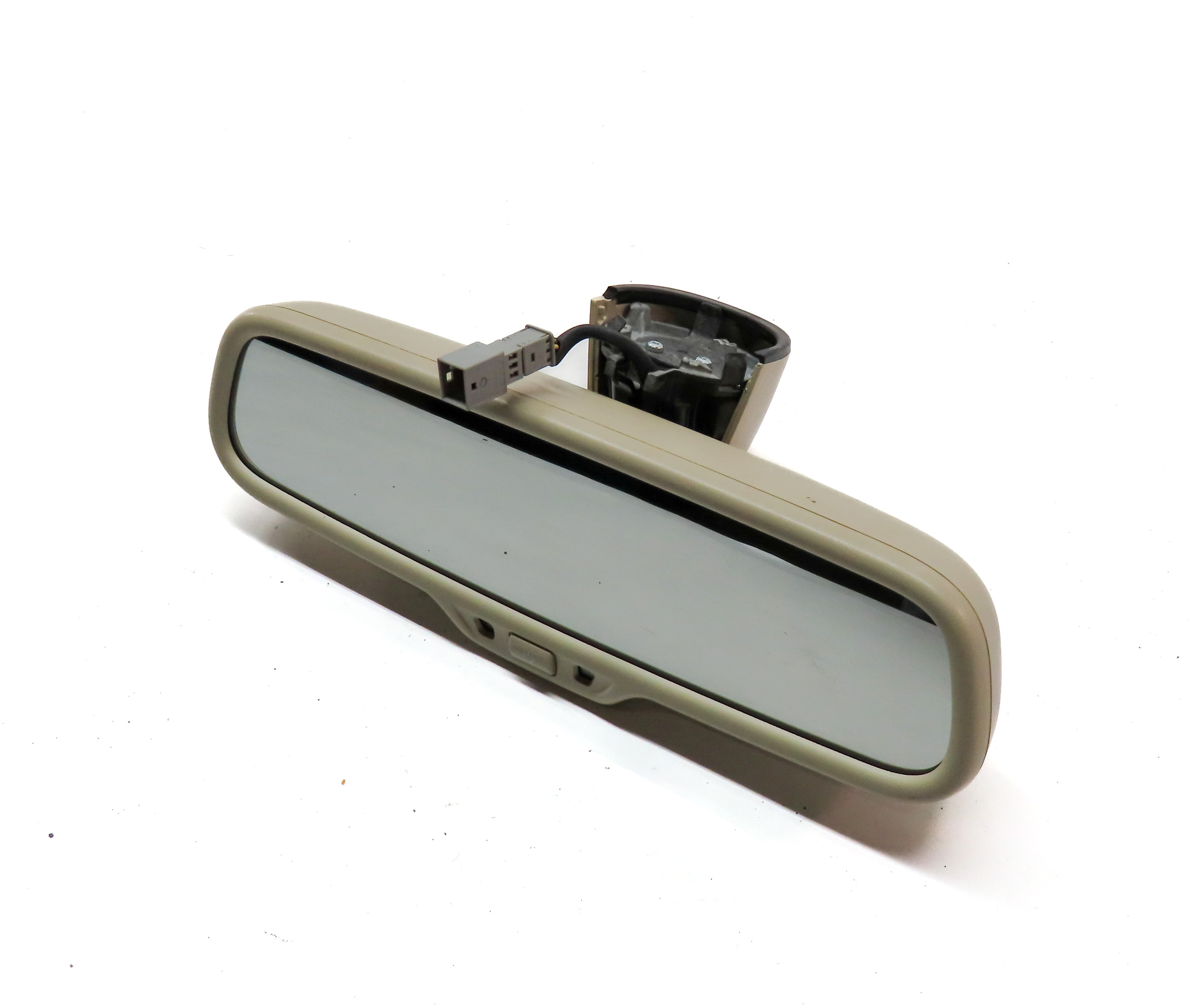 2010-2015 AUDI Q7 (4L) INTERIOR AUTODIM REAR VIEW MIRROR w/ COMPASS (Beige) — exact item pictured